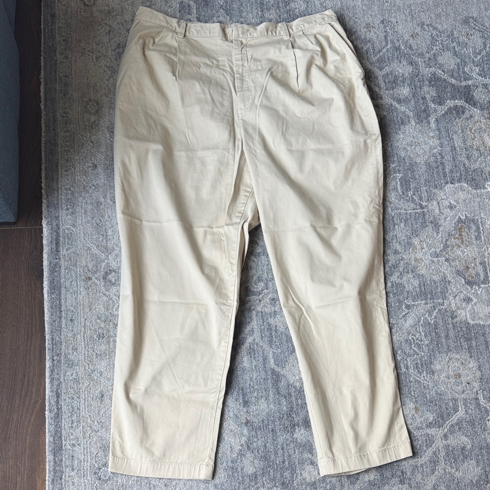 GAP Women's Beige Straight Leg Trousers